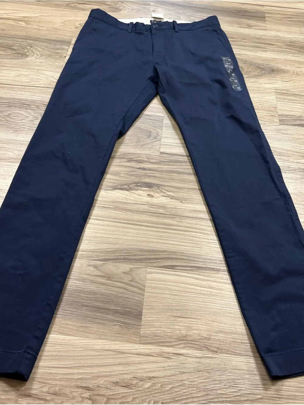 J.Crew Flex Slim Fit Chino Pants Navy Blue Mens Size 32x34 H3167 NWT $80